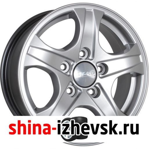 Колесный диск СКАД Калипсо 6.5xR16 5×130 ET43 DIA84.2 серебристый в Ижевске